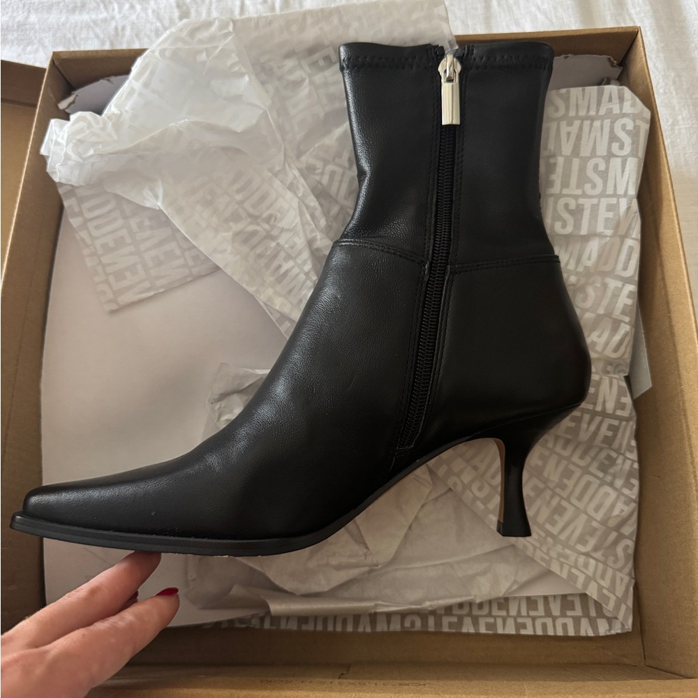 Steve Madden Black Ankle Boots